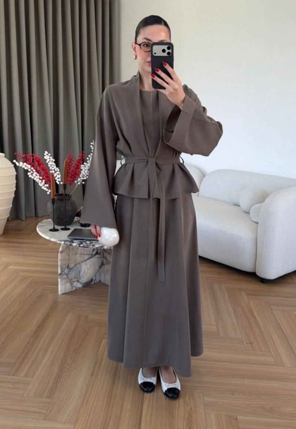 Olive Elegant Modest Set